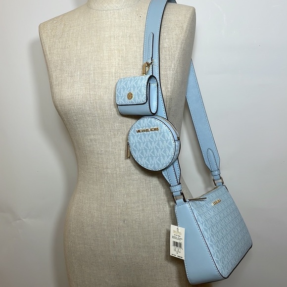 MICHAEL KORS 💙
Jet Set Travel Small Logo Shoulder crossbody Bag tech Pouches - Picture 5 of 13